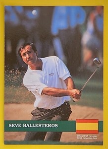 SEVE BALLESTEROS 1992 Pro Set Golf European Tour #E14 Spain Ryder Cup PGA