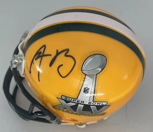 Packers AARON RODGERS Signed Riddell SB XLV LOGO Mini Helmet AUTO - JSA - Picture 1 of 2