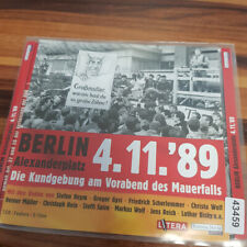 VARIOUS: Berlin Alexanderplatz 4.11.'89 Kundgebung    > EX (2CD)