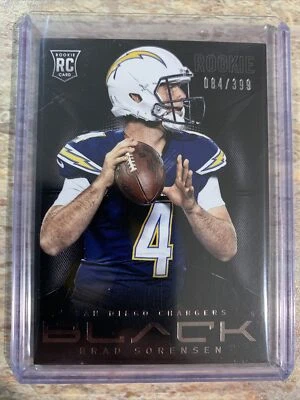 BRAD SORENSEN 2013 PANINI BLACK FOOTBALL RC 084/399 SAN DIEGO CHARGERS NFL - Image 1 of 2