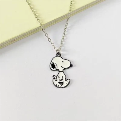 24" for Men Women Kids Snoopy Silvery Chain Necklace Hip Hop Fashion Jewelry - Image 1 of 4