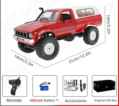 Hot RC Car 1:16 2.4G 4WD Rock Crawler Electric Buggy Climbing Truck LED on-road - Image 1 of 4