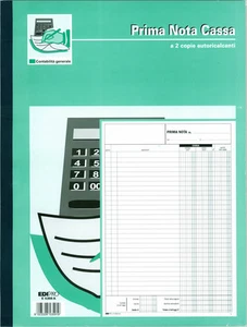 Registro Prima nota cassa EdiPro E5359A 50 pagine x 2 autoricalcanti - Foto 1 di 1