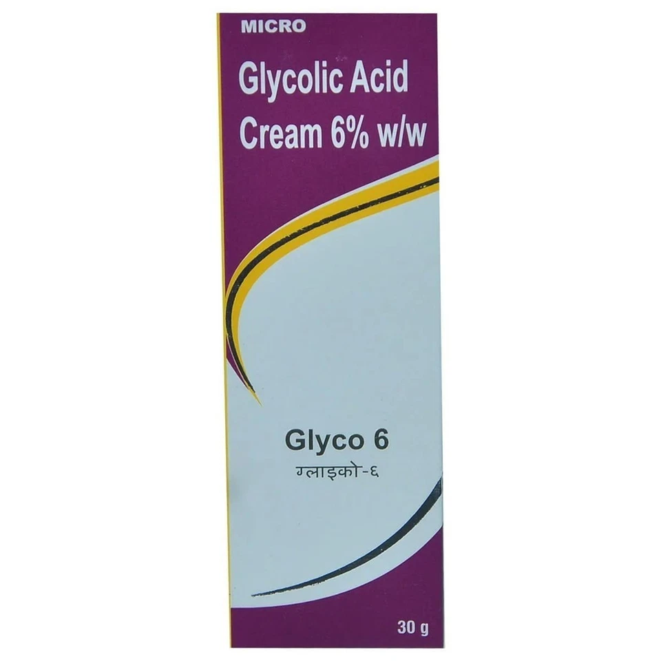 Glyco 6 Glycolic Acid Cream 30g | For Dry Skin, Acne & Hyperpigmentation - Image 1 of 3