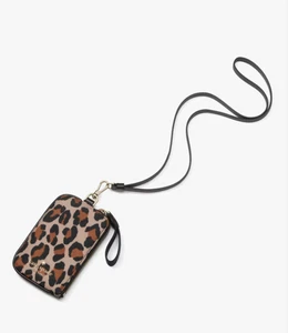 Kate Spade New York Chelsea Leopard Kartenetui KH754 Multi Braun UVP 89 $ - Bild 1 von 4