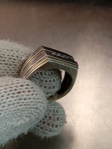 Sterling Silber Gold Ring mit 3 cz Steinen Größe 9,5 8,5 Gramm - Bild 1 von 11