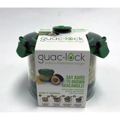 Guac-Lock Food Storage Container, Green - Image 1 of 4