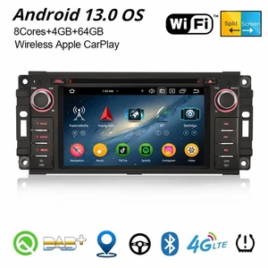 Android 14 Autoradio Carplay GPS Jeep Wrangler Compass Chrysler Dodge Challenger - Bild 1 von 24