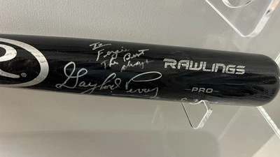 GAYLORD PERRY — бита с автографом — написана Ферги Дженкинс с сертификатом подлинности — MLB — питчер - Изображение 1 из 4