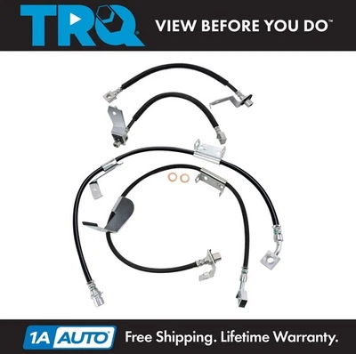 Juego de mangueras de freno TRQ para 03-13 Chevrolet Express 3500 03-12 GMC Savana 3500 Foto 1 de 4