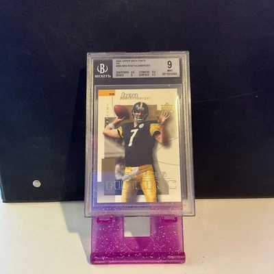 2004 Upper Deck Finite HG Futures /99 Ben Roethlisberger BGS 9 MINT Rookie RC - Image 1 of 2