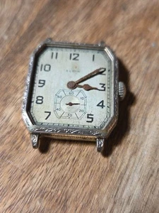 1930s Vintage Mens Elgin 15 Jewels Wristwatch For Repair Lot JA 111 - Bild 1 von 5