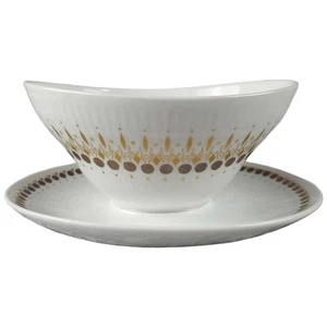 Sauciere mit Teller Golddekor 1tlg Mitterteich Form 650 Kreise - Bild 1 von 4