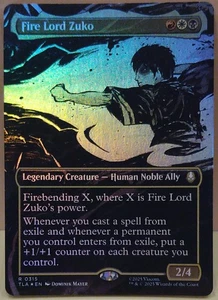 MTG - Avatar TLA - Fire Lord Zuko *Borderless Foil* - Bild 1 von 1