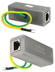 Cat5 Outdoor POE RJ-45 Ethernet Surge Protector Lightning Thunder Adapter - Picture 1 of 4