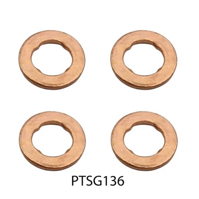 Juego de 4 lavadoras/sellos inyector de combustible diésel Seat Alhambra 2.0 TDI Foto 1 de 4