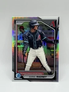 2024 Bowman Draft - Chrome Refractor #BDC-136 Adriel Radney (RC) - Diamondbacks - Picture 1 of 2