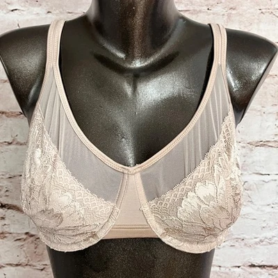 Sujetador minimizador de encaje Bali 34DDD One liso en U 3386 beige Foto 1 de 4