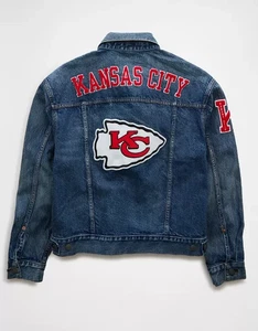 Neu mit Etikett American Eagle NFL Kansas City Chiefs Jeansjacke neu mit Etikett XXXL 285 $ UVP - Bild 1 von 7