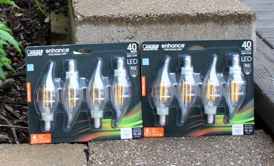 8 FEIT ELECTRIC ENHANCE 40W DIMMABLE CHANDELIER LED SOFT WHITE BULB 2700K E12 - Image 1 of 3