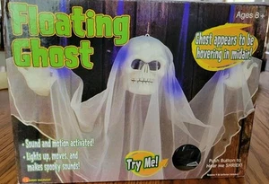 Gemmy Floating Ghost Motion Activated Animated Halloween Prop Vintage  - Picture 1 of 5