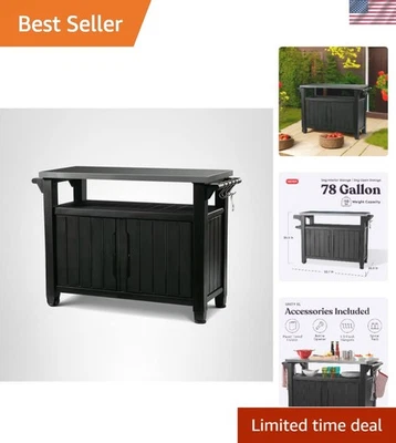 Unity XL Portable Outdoor Table with Stainless Steel Top for Kitchen Prep and... - Image 1 of 4