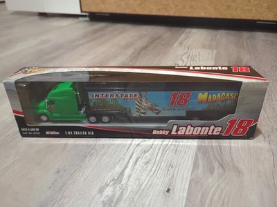 Bobby Labonte Madagascar Winners Circle 1:64 #18 Interstate Hauler Transporter - Image 1 of 2