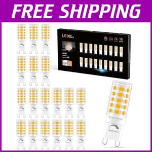 Energy-Efficient Dimmable G9 LED Bulbs, 2700K Soft White - 40W Equivalent, 18Pk - Picture 1 of 9