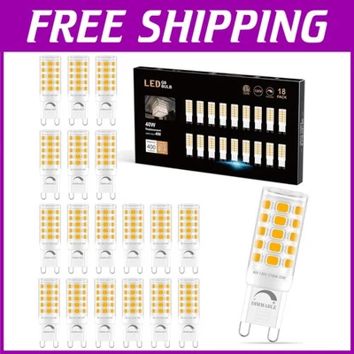 Energy-Efficient Dimmable G9 LED Bulbs, 2700K Soft White - 40W Equivalent, 18Pk - Image 1 of 4