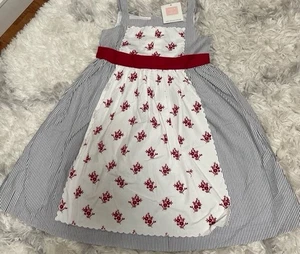 Janie and Jack apron dress size 5 years NEW - Picture 1 of 4