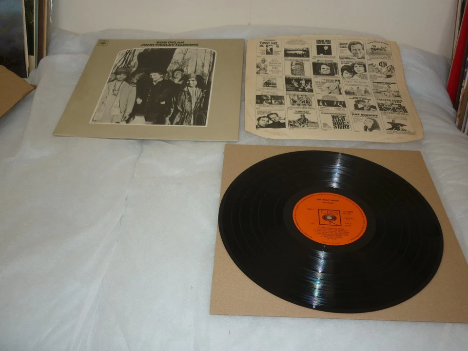 BOB DYLAN ' JOHN WESLEY HARDING '  ORIG UK 1968 LP  CBS 63252 ORANGE LABEL EX - Image 1 of 4