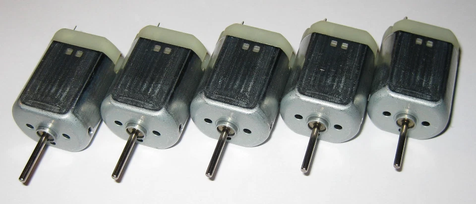 5 X Mabuchi Fk-280 Motors - 10 to 15 VDC - Model Train Motor - 8000 RPM