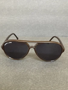 Bausch and Lomb B&L Aviator Brown Frame Sunglasses France 145 *READ* - Picture 1 of 11