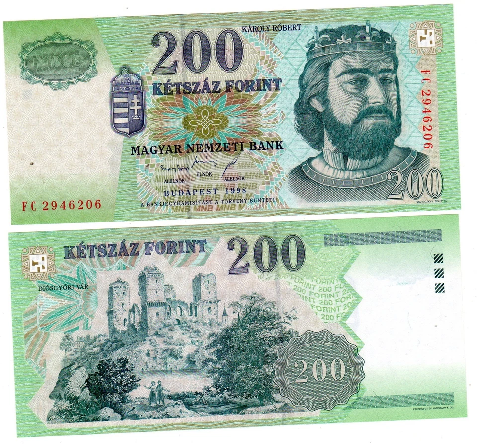 HUNGRÍA HUNGRÍA Billet 200 FORINT 1998 P178 NUEVO SIN CIRCULAR Foto 1 de 1