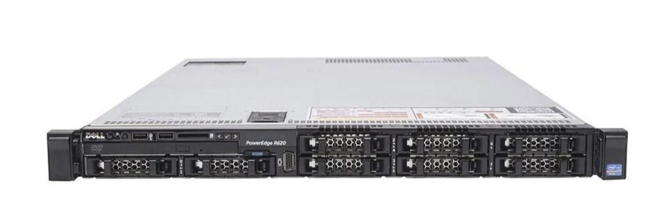 Dell PowerEdge R620 Quad-Core E5-2603 1.8Ghz 8GB Ram 8x 2.5" Bay 1U Rack Server - Image 1 of 1
