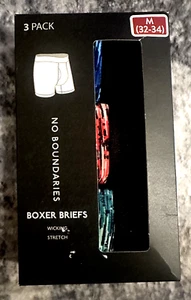 Calzoncillos boxer No Boundaries material absorbente elástico sin etiquetas para hombre medianos 32-34 - Imagen 1 de 4