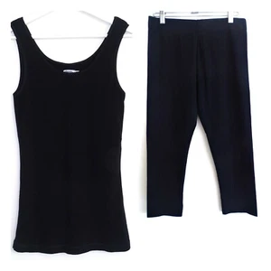 Mini Boden Johnnie B black tank top and cropped leggings (16y) - Picture 1 of 7