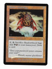 MTG + FOIL * SHADOWBLOOD EGG * ODYSSEY Artifact Free Shipping & Tracking
