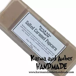 -Salted Caramel Popcorn- Snap Bar Wax Melts, Highly Scented, Soy Wax - Picture 1 of 2