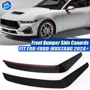 For Ford Mustang GT S650 2024~2025 Front Bumper Spoiler Fins Canards Strip Trims - Bild 1 von 12