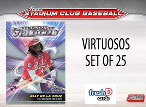 2024 Topps Stadium Club Virtuosos Of Velocity VV Complete Set 25 Judge Elly - Picture 1 of 1