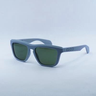 Gafas de sol GUCCI GG1571S 003 mate azul claro/verde 55-18-145 nuevas auténticas Foto 1 de 4