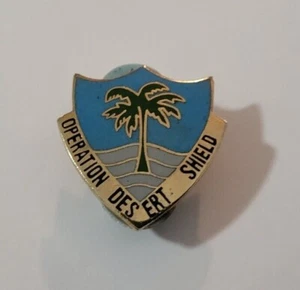 U.S. Army Operation Desert Shield Crest Insignia Pin Desert Storm - Picture 1 of 3