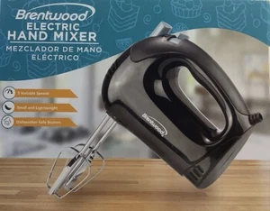 Brentwood 5 Speed Electric Hand Mixer Black - NIB - Picture 1 of 4