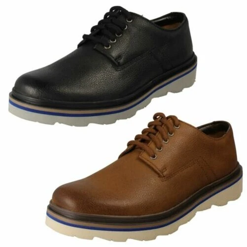 Hombre Clarks Informal Zapatos Frelan Borde - Imagen 1 de 1