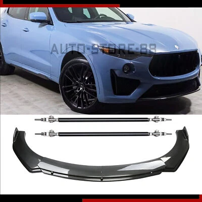 Kit de carrocería alerón labial parachoques delantero estilo fibra de carbono para Maserati Levante 17-23 Foto 1 de 4