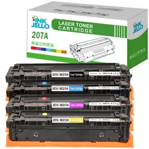 4 Toner Cartridge 207A WITH CHIP for HP LaserJet M255dw M283fdw M282nw M283fdn - Picture 1 of 12