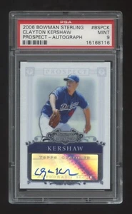 PSA 9 Clayton Kershaw 2006 BOWMAN STERLING RC AUTOGRAPH SP AUTO DODGERS ACE HOF? - Picture 1 of 2