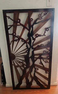 Metal Wall Art decorative wall sculpture rustic Yard Deck Door Garden decor tree - Picture 1 of 4