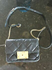 Michael Kors Sloan Small Black Quilted Flap Leather Chain Shoulder Crossbody Bag